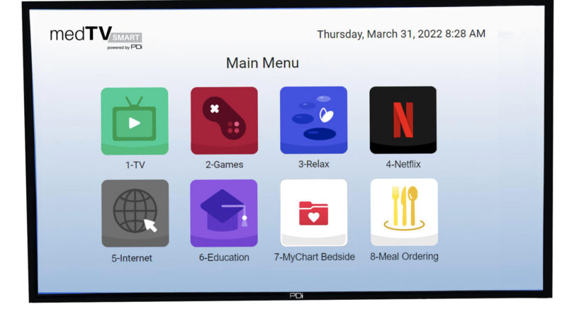 New PDI medTV screen